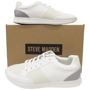 Steve Madden Men's White P-SCEETR Casual Jogger Sneakers Size 11